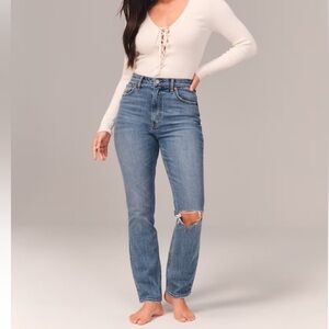 Abercrombie & fitch the 90s slim straight ultra highrise jeans